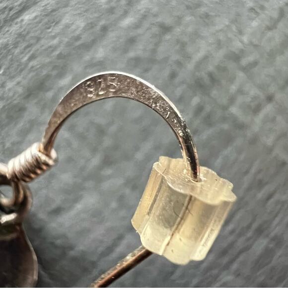 925 Sterling Silver Cat Earrings - Picture 5 of 5